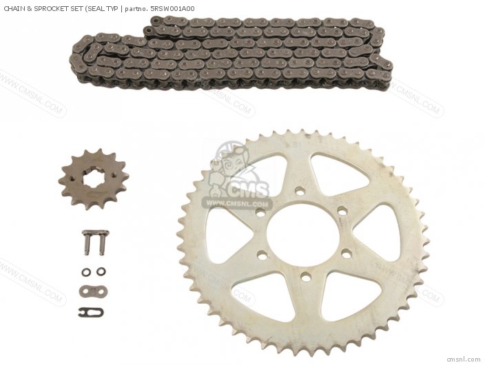 5RSW001A00 Chain & Sprocket Set (seal Typ Yamaha buy the 5RSW001A00 at CMSNL