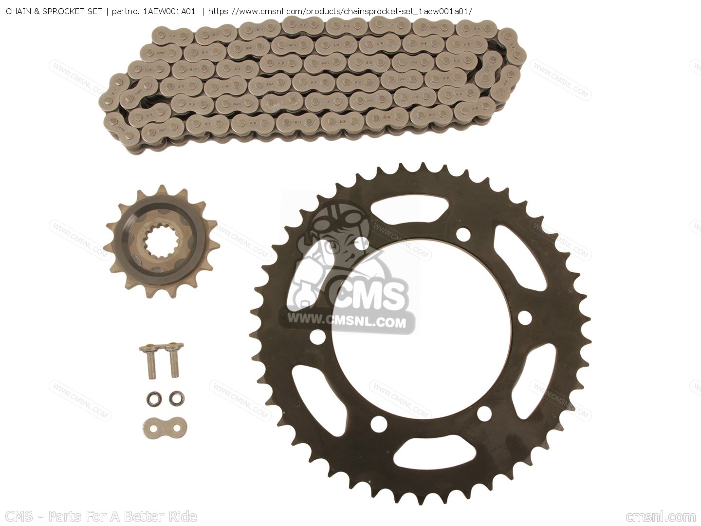 1AEW001A01 Chain & Sprocket Set Yamaha buy the 1AEW001A01 at CMSNL