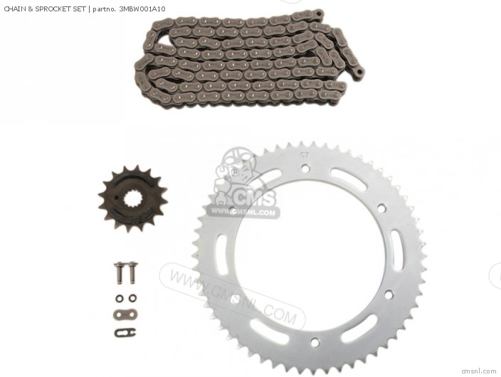 Yamaha CHAIN & SPROCKET SET 3MBW001A10
