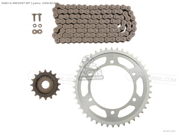 3VDW001A01 Chain & Sprocket Set Yamaha buy the 3VDW001A01 at CMSNL