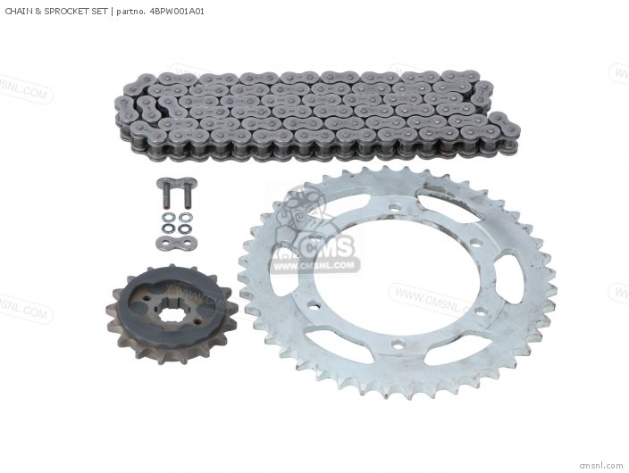 4BPW001A01 Chain & Sprocket Set Yamaha buy the 4BPW001A01 at CMSNL
