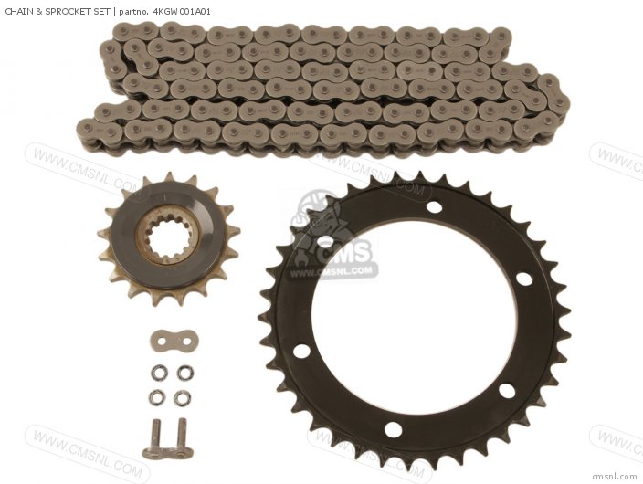 Yamaha CHAIN & SPROCKET SET 4KGW001A01