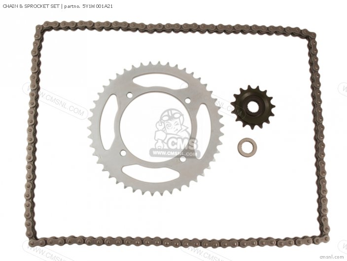 Yamaha CHAIN & SPROCKET SET 5Y1W001A21