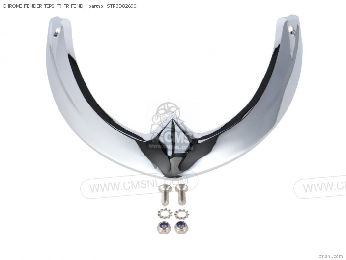 STR3D82690: Chrome Fender Tips Fr Fr Fend Yamaha - buy the STR-3D826-90 ...