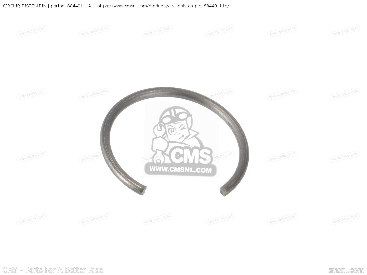 CIRCLIP, PISTON PIN for SS900 2002 USA (SUPERSPORT 900) 91510611E