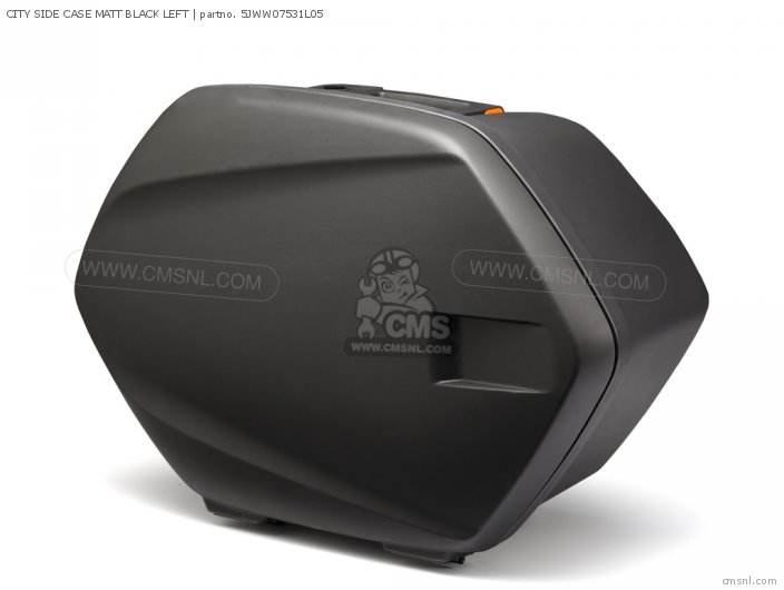 Yamaha CITY SIDE CASE MATT BLACK LEFT 5JWW07531L05