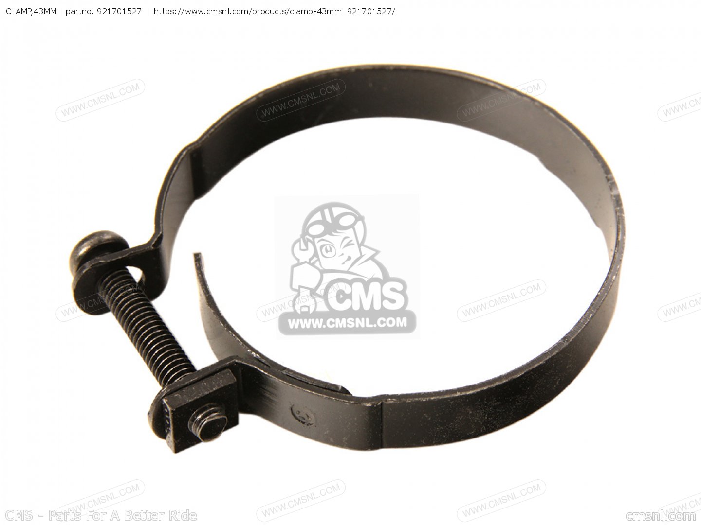 921701527: CLAMP,43MM Kawasaki - buy the 921701527 at CMSNL