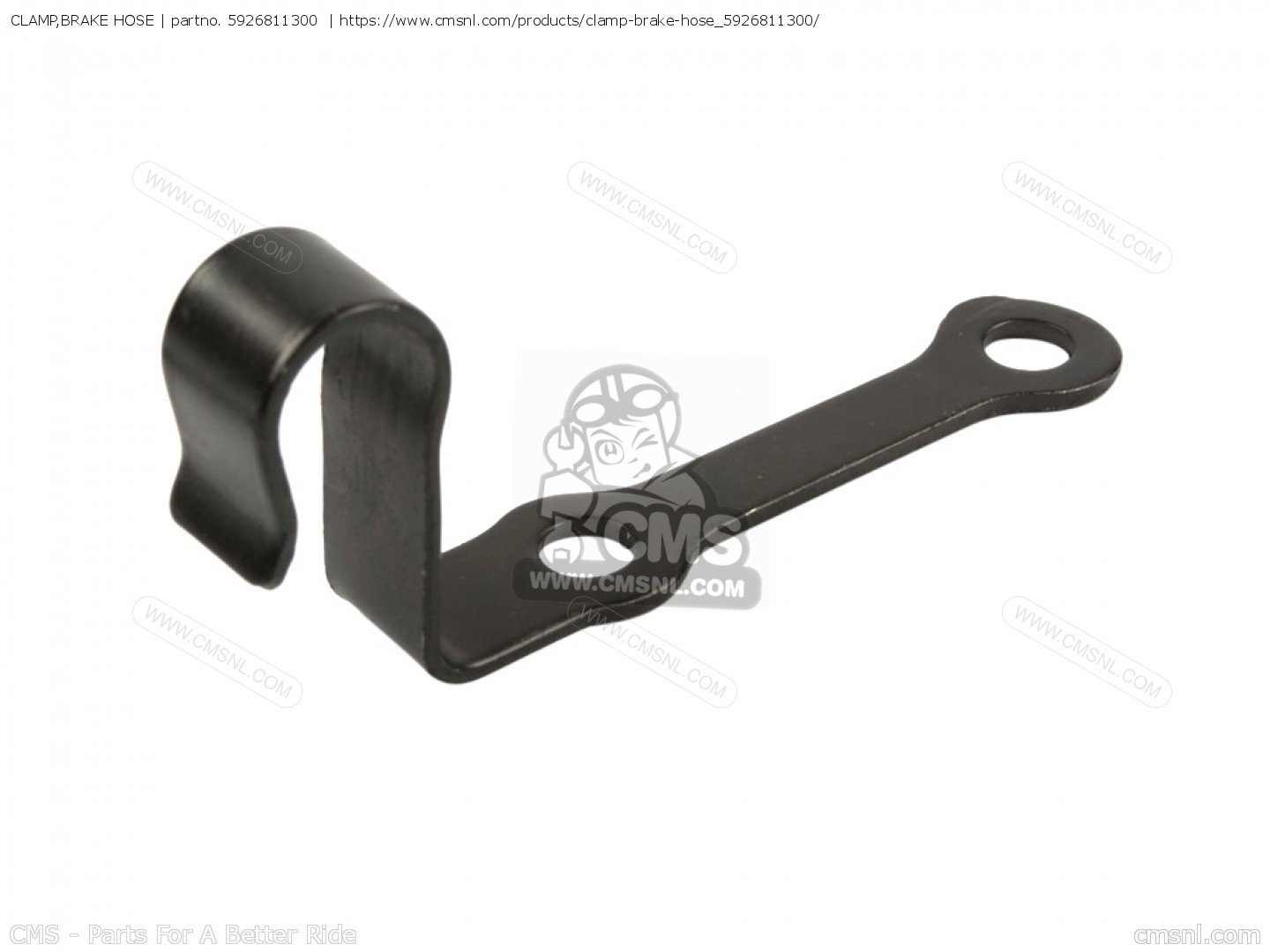 CLAMP,BRAKE HOSE for GN125E 1997 (V) GENERAL EXPORT SINGAPORE (E01 E30