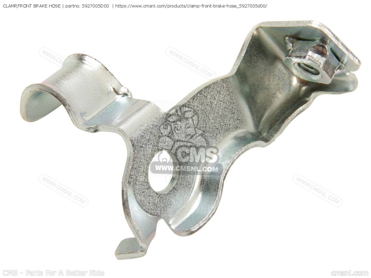 CLAMP,FRONT BRAKE HOSE for RM125 1990 (L) USA (E03) order at CMSNL