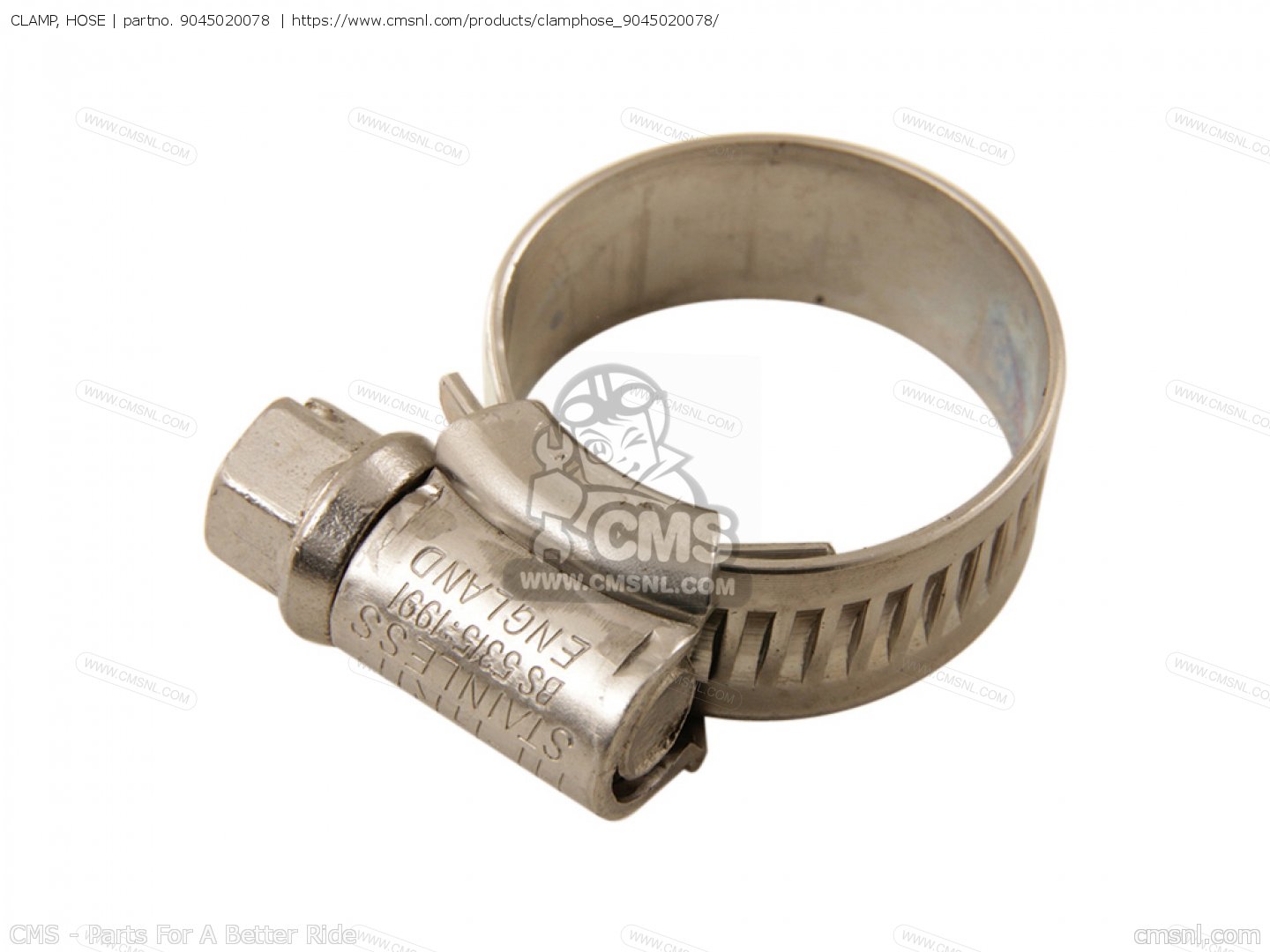 9045020078 Clamp, Hose Yamaha buy the 9045020078 at CMSNL