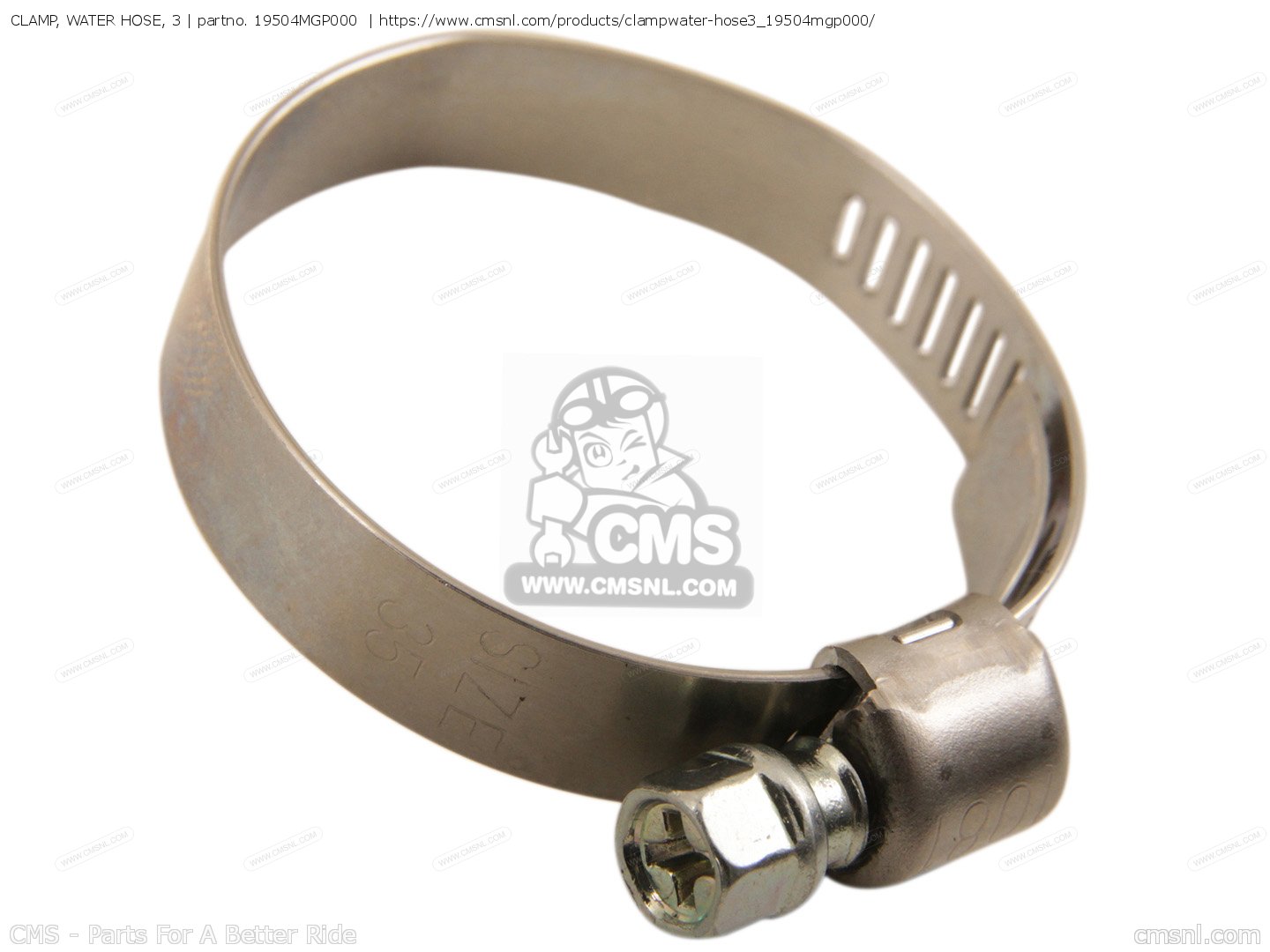 19504MGP000 Clamp,water Hose Honda buy the 19504MGP000 at CMSNL