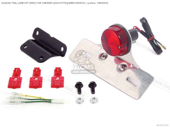 Takegawa CLASSIC TAIL LAMP KIT (RED) FOR CARRIER-LESS-KIT-EQUIPED MONKEY, 09030812