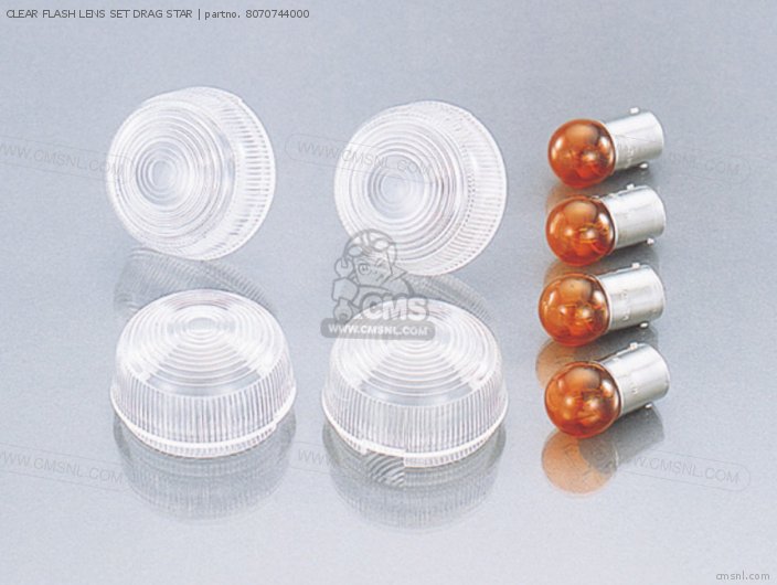 Kitaco CLEAR FLASH LENS SET DRAG STAR 8070744000