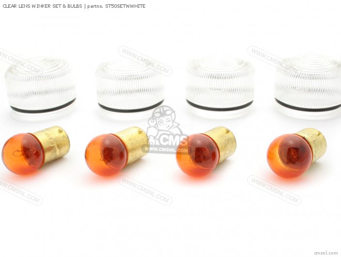 Honda CLEAR LENS WINKER SET & BULBS ST50SETWWHITE