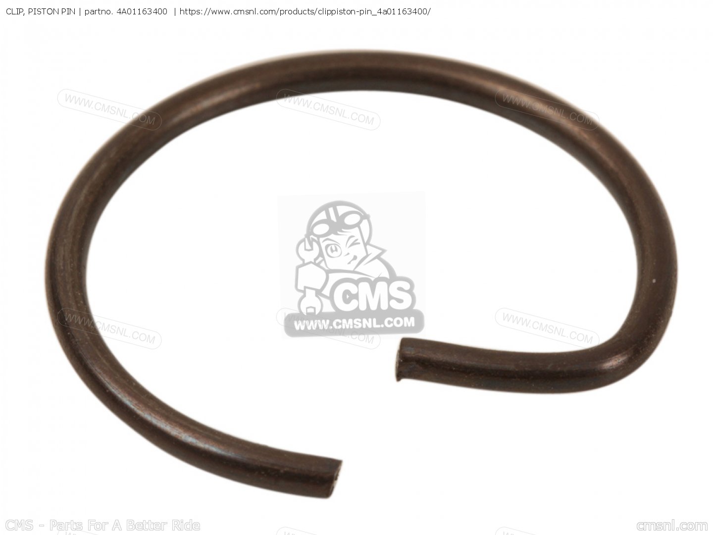 4A01163400 Clip, Piston Pin Yamaha buy the 4A01163400 at CMSNL