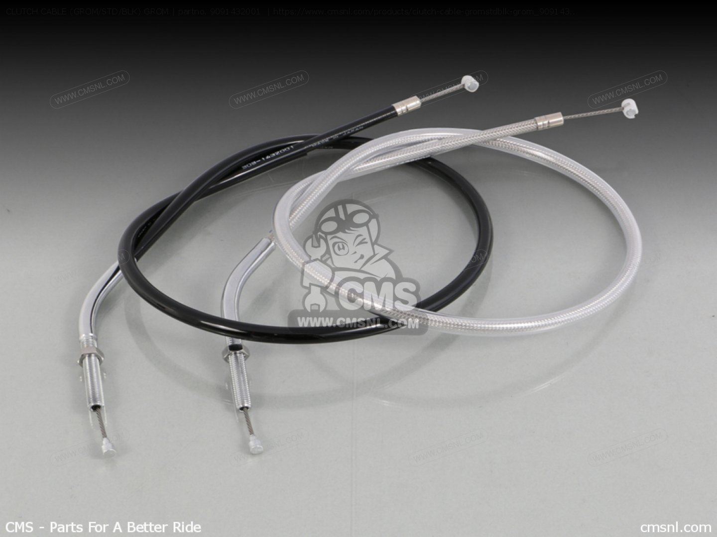 9091432001 Clutch Cable (grom/std/blk) Grom Kitaco buy the 909
