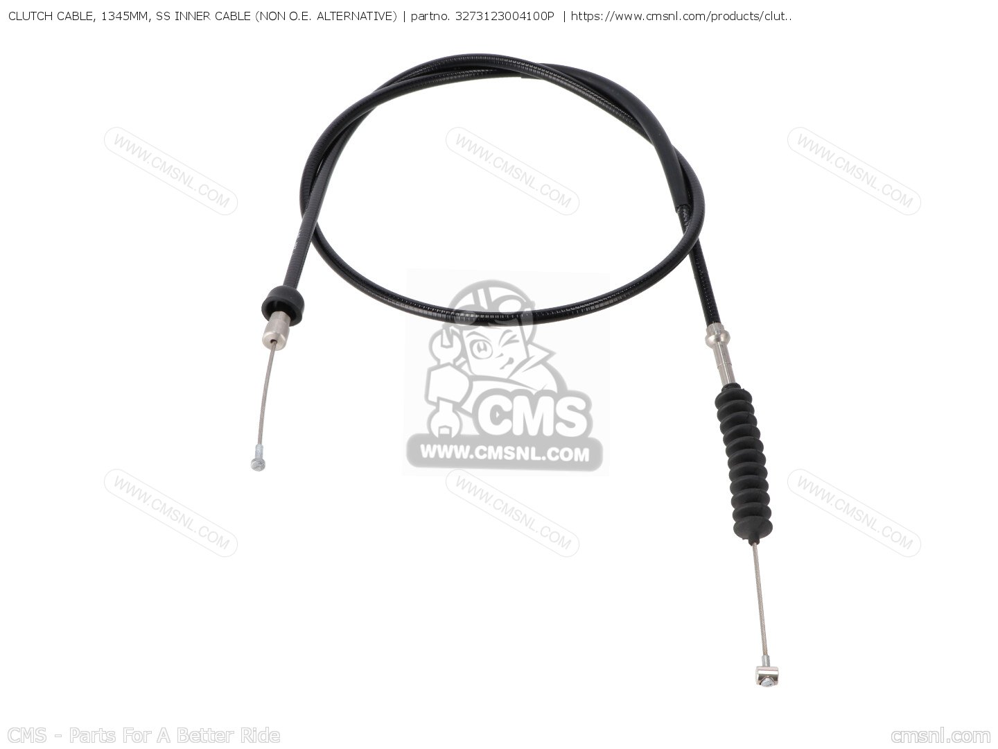 3273123004100P Clutch Cable, 1345mm, Ss Inner Cable (non O.e