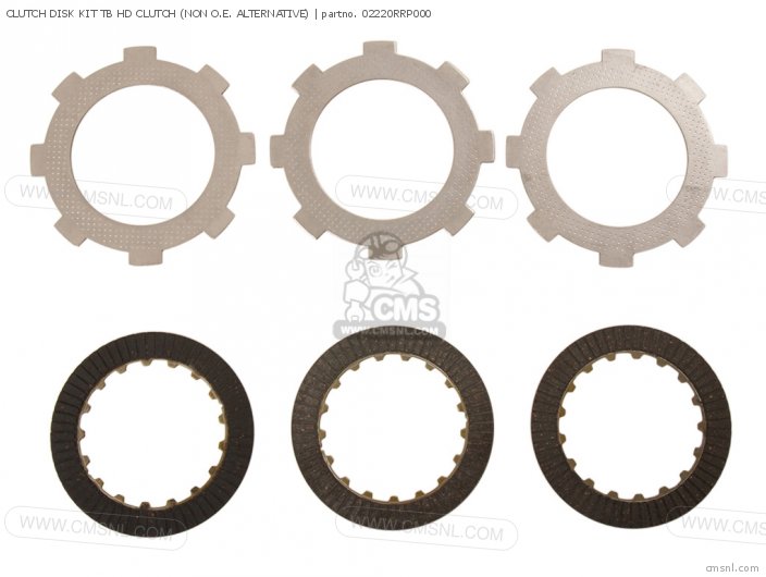 Honda CLUTCH DISK KIT TB HD CLUTCH 02220RRP000