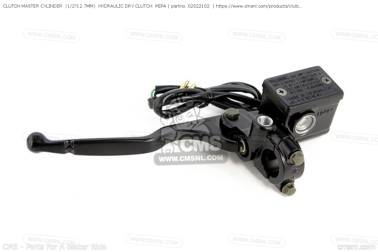 02022102 Clutch Master Cylinder (1/2?12.7mm) Hydraulic Dry Clutch Repa