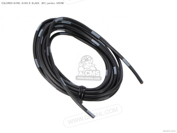 Daytona COLORED WIRE, AVS0.5, BLACK, 2M 65098