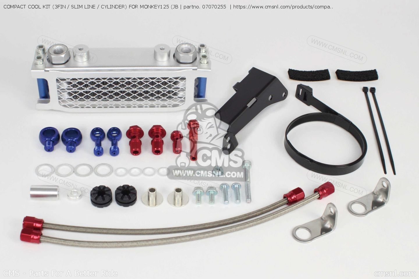 07070255 Compact Cool Kit (3fin / Slim Line / Cylinder) For Monkey125