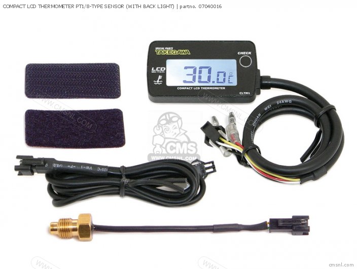 Takegawa COMPACT LCD THERMOMETER PT1/8-TYPE SENSOR (WITH BACK LIGHT) 07040016