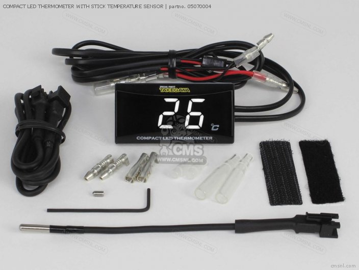 05070004 Compact Led Thermometer With Stick Temperature Sensor