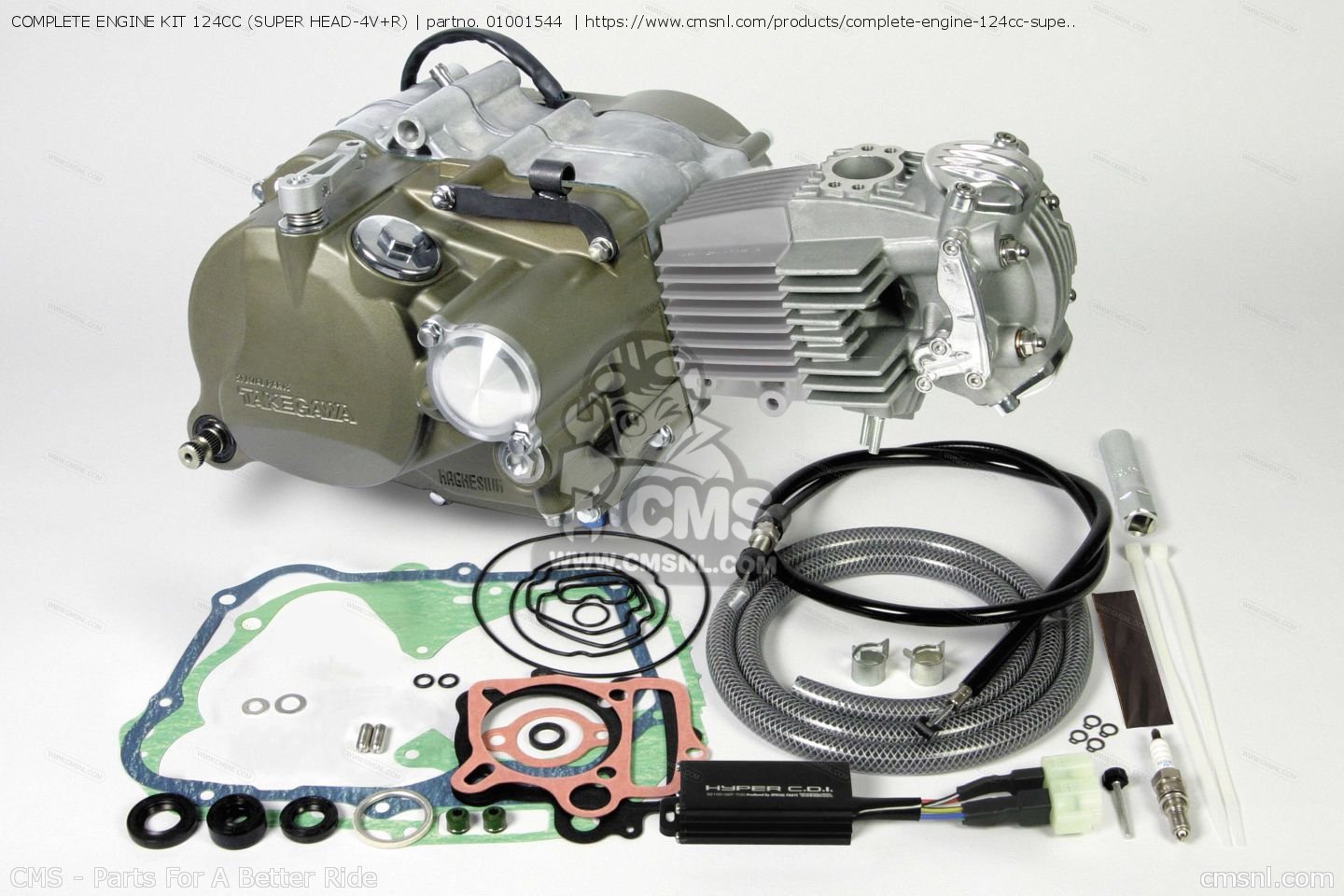 01001544 Complete Engine Kit 124cc (super Head4v+r) Takegawa buy