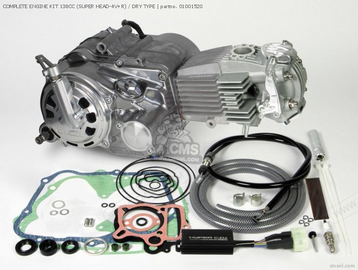 01001520 Complete Engine Kit 138cc (super Head4v+r) / Dry Type