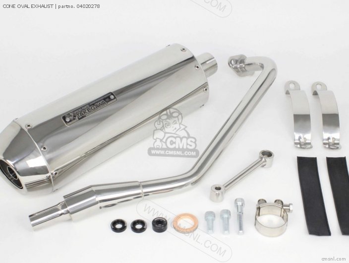 Takegawa CONE OVAL EXHAUST 04020278