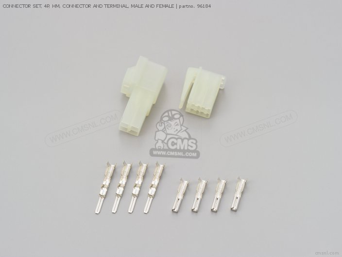 Daytona CONNECTOR SET, 4P, HM, CONNECTOR AND TERMINAL, MALE AND FEMALE 96184