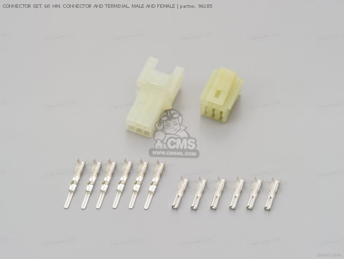 Daytona CONNECTOR SET, 6P, HM, CONNECTOR AND TERMINAL, MALE AND FEMALE 96185