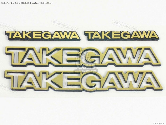 Takegawa CONVEX EMBLEM (GOLD) 08010018