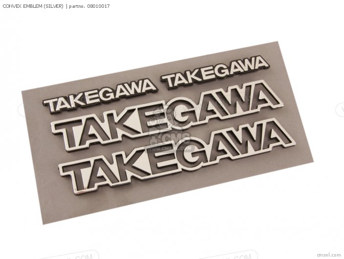 Takegawa CONVEX EMBLEM (SILVER) 08010017