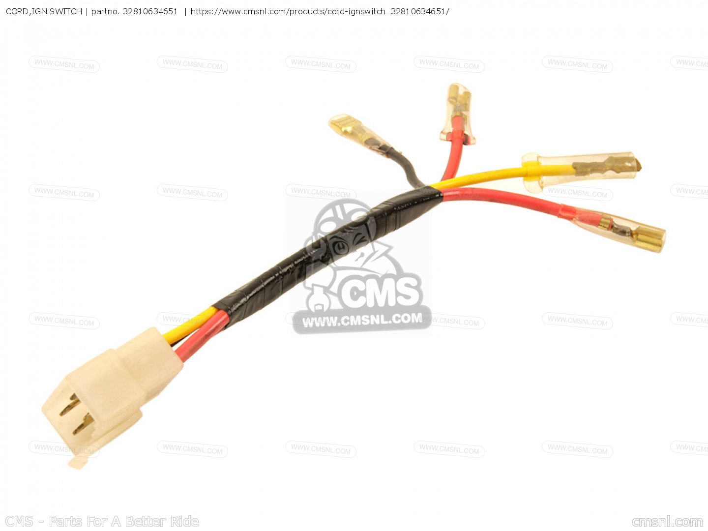 32810634651: Cord,ign.switch Honda - buy the 32810-634-651 at CMSNL