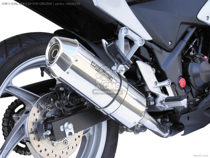 Takegawa CORN OVAL MUFFLER FOR CBR250R 04020159