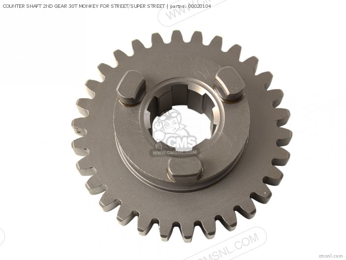 Takegawa COUNTER SHAFT 2ND GEAR 30T MONKEY FOR STREET/SUPER STREET 00020104