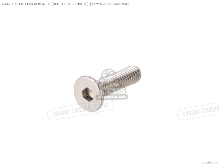 3272233306500P Countersunk Head Screw, Ss (non O.e. Alternative