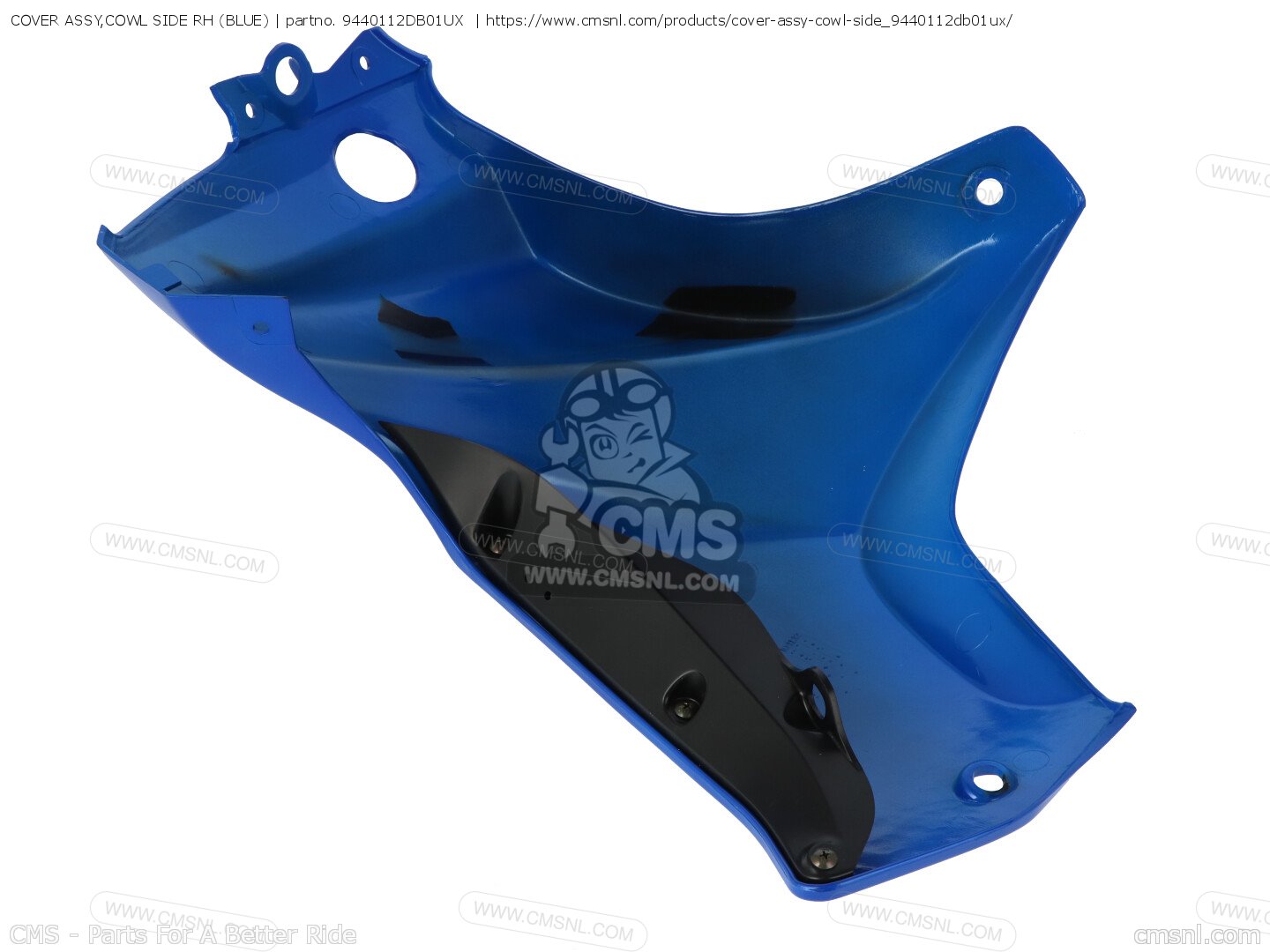 9440112DB01UX: COVER ASSY,COWL SIDE RH (BLUE) Suzuki - buy the