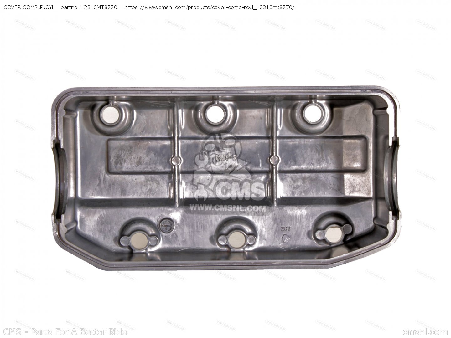 Cover Comp R 12310MT8770: COVER COMP.,R.CYL Honda - buy the 12310-MT8-770 at CMSNL