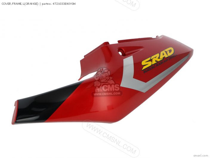 Suzuki COVER,FRAME,L(ORANGE) 4721033E40Y0W