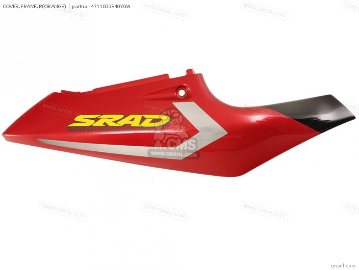 Suzuki COVER,FRAME,R(ORANGE) 4711033E40Y0W