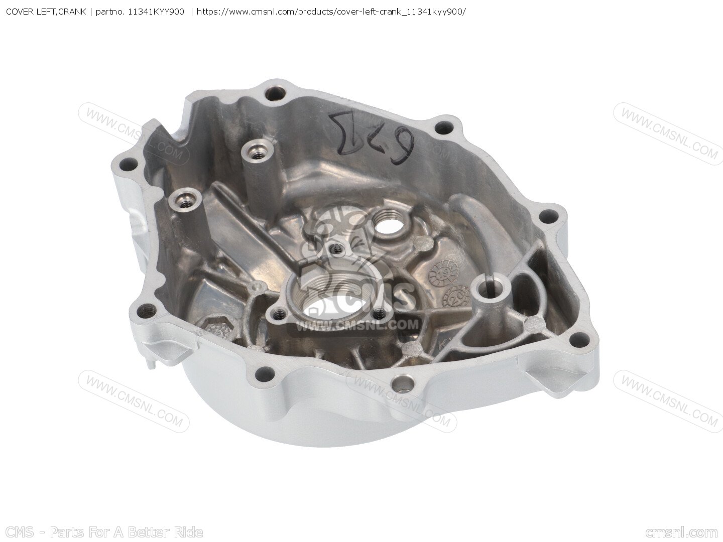 11341KYY900: COVER LEFT,CRANK Honda - buy the 11341-KYY-900