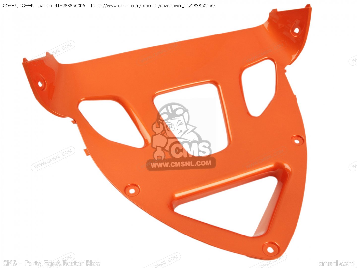 4TV2838500P6: COVER, LOWER Yamaha - buy the 4TV-28385-00-P6 at CMSNL