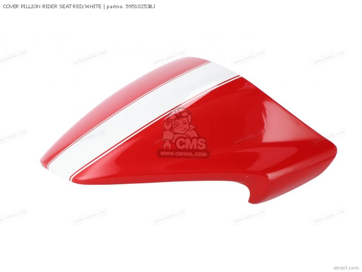 Ducati COVER PILLION RIDER SEAT RED/WHITE 59510253BJ