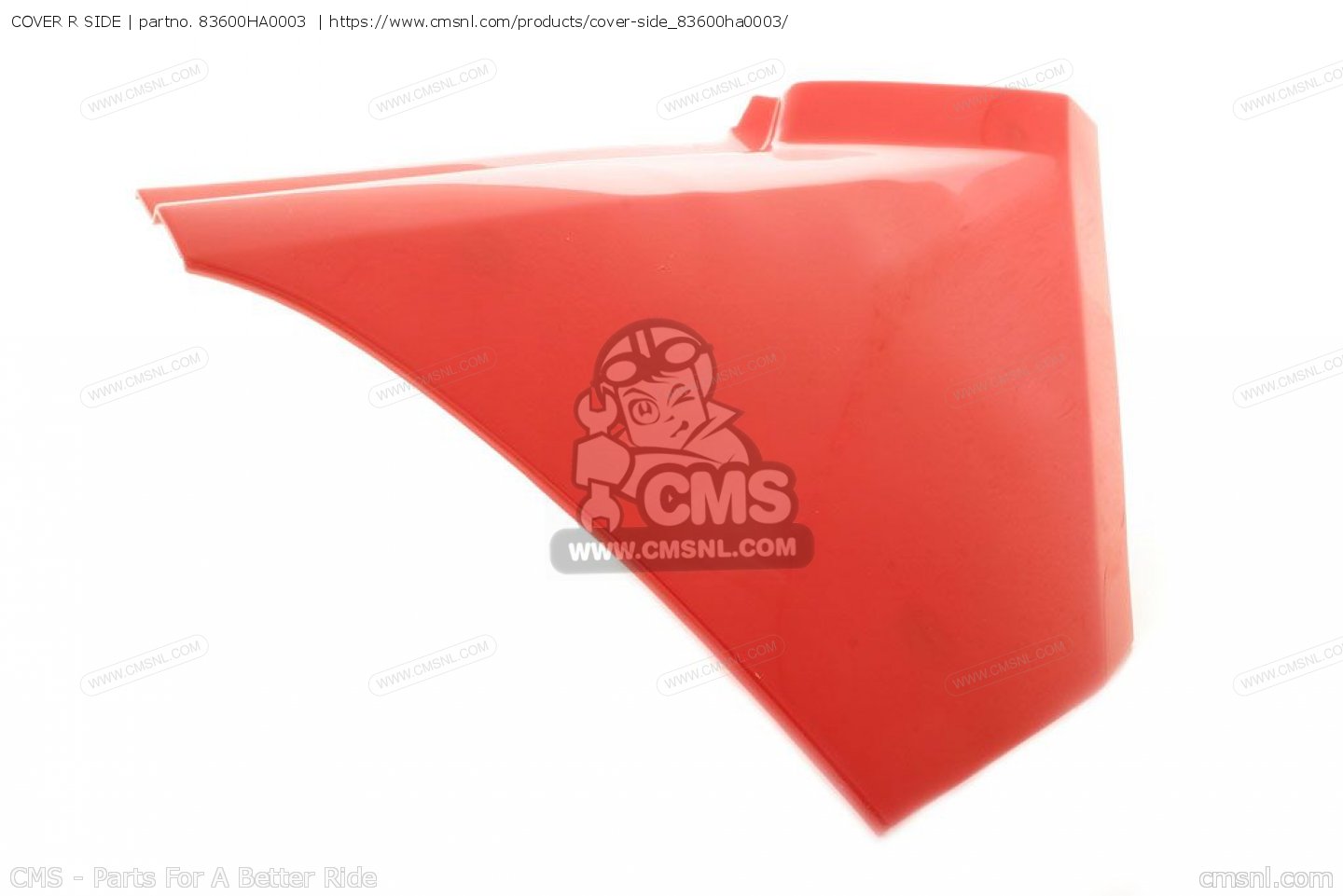 COVER R SIDE for Honda - order at CMSNL