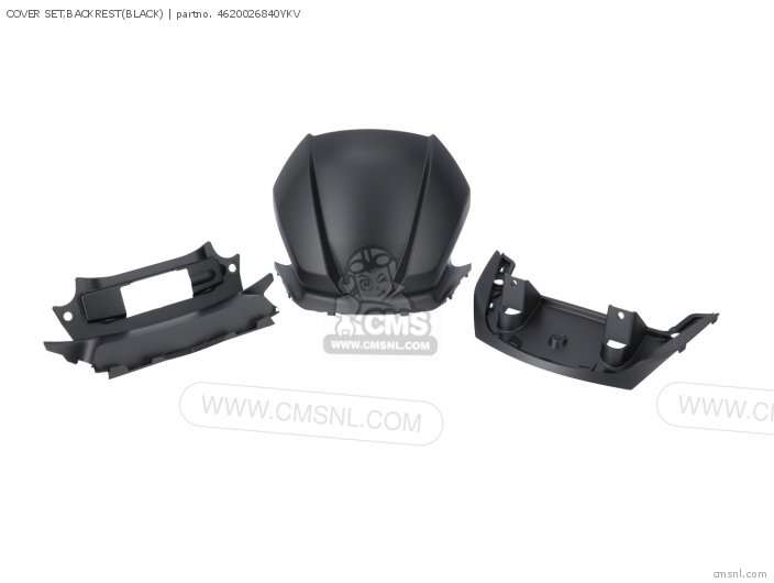 Suzuki COVER SET,BACKREST(BLACK) 4620026840YKV