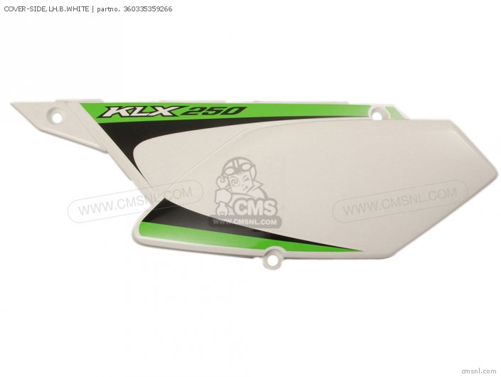 Kawasaki COVER-SIDE,LH,B.WHITE 360335359266 Kawasaki COVER-SIDE,LH,B.WHITE 360335359266