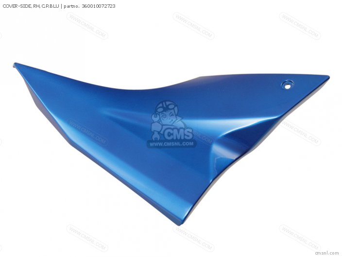 Kawasaki COVER-SIDE,RH,C.P.BLU 360010072723 Kawasaki COVER-SIDE,RH,C.P.BLU 360010072723