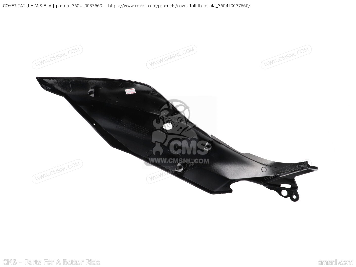 360410037660: Cover-tail,lh,m.s.bla Kawasaki - buy the 36041-0037 
